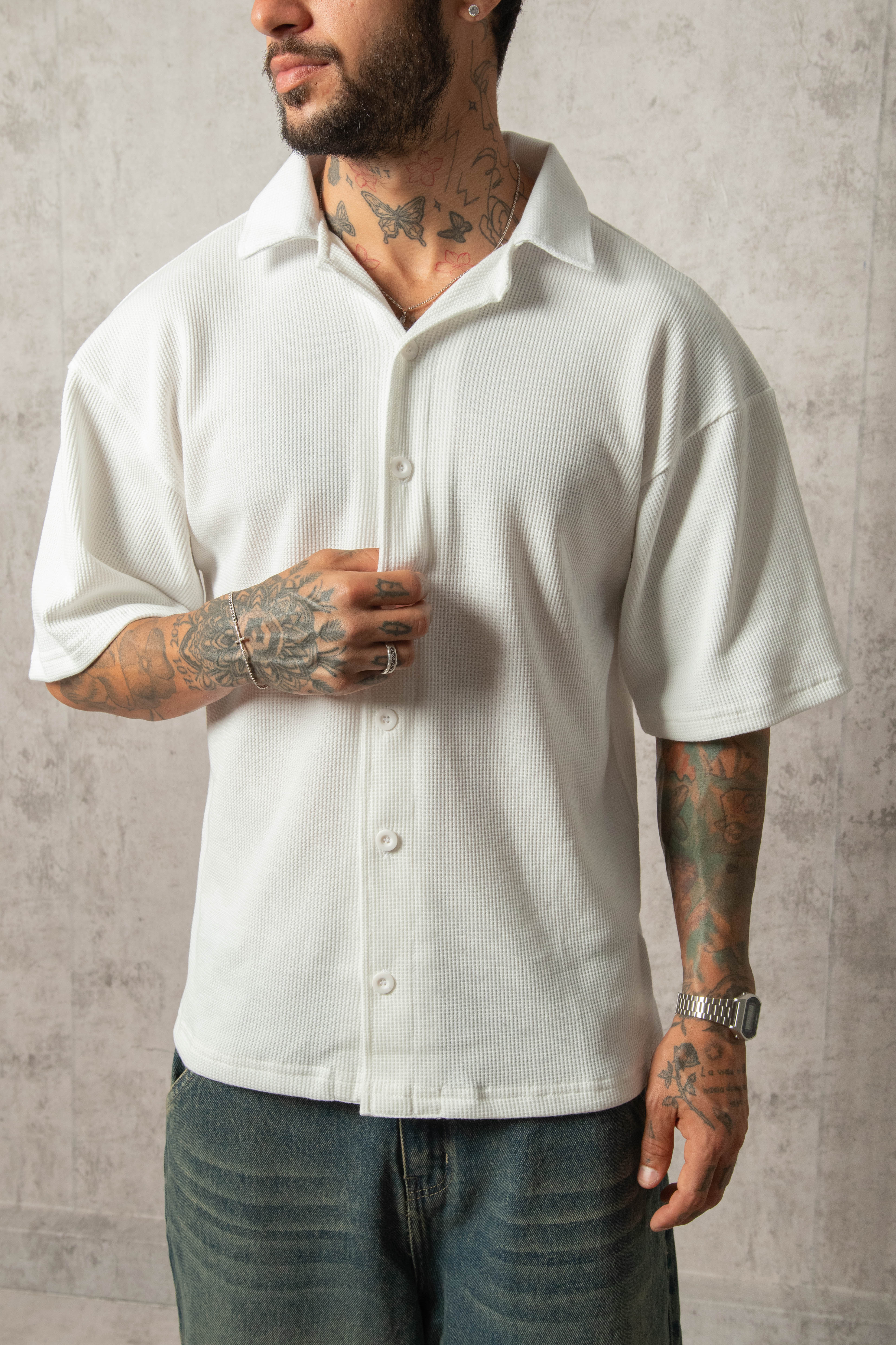 CAMISA WAFFLE HUESO - Image 3
