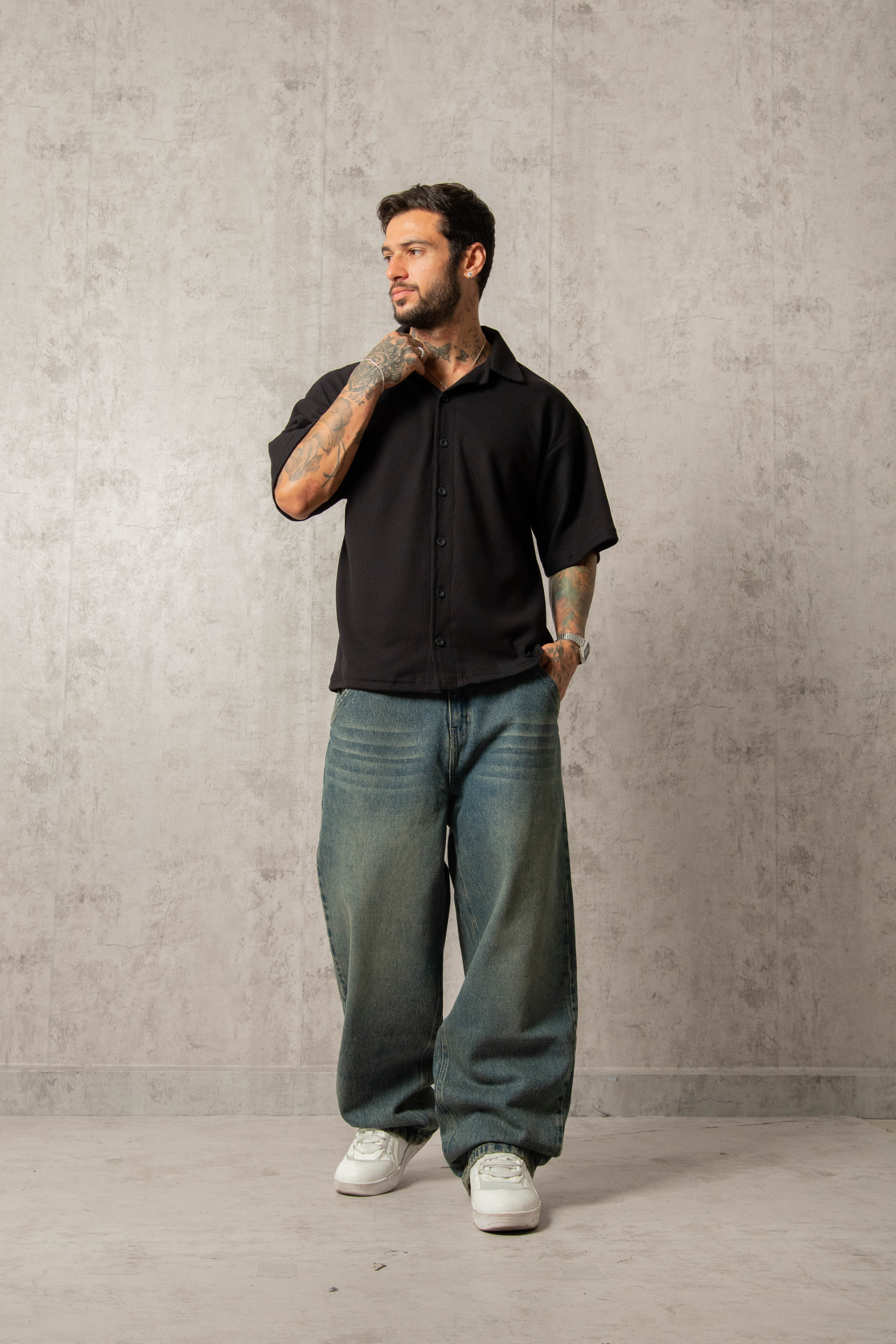 CAMISA WAFFLE NEGRO - Image 4