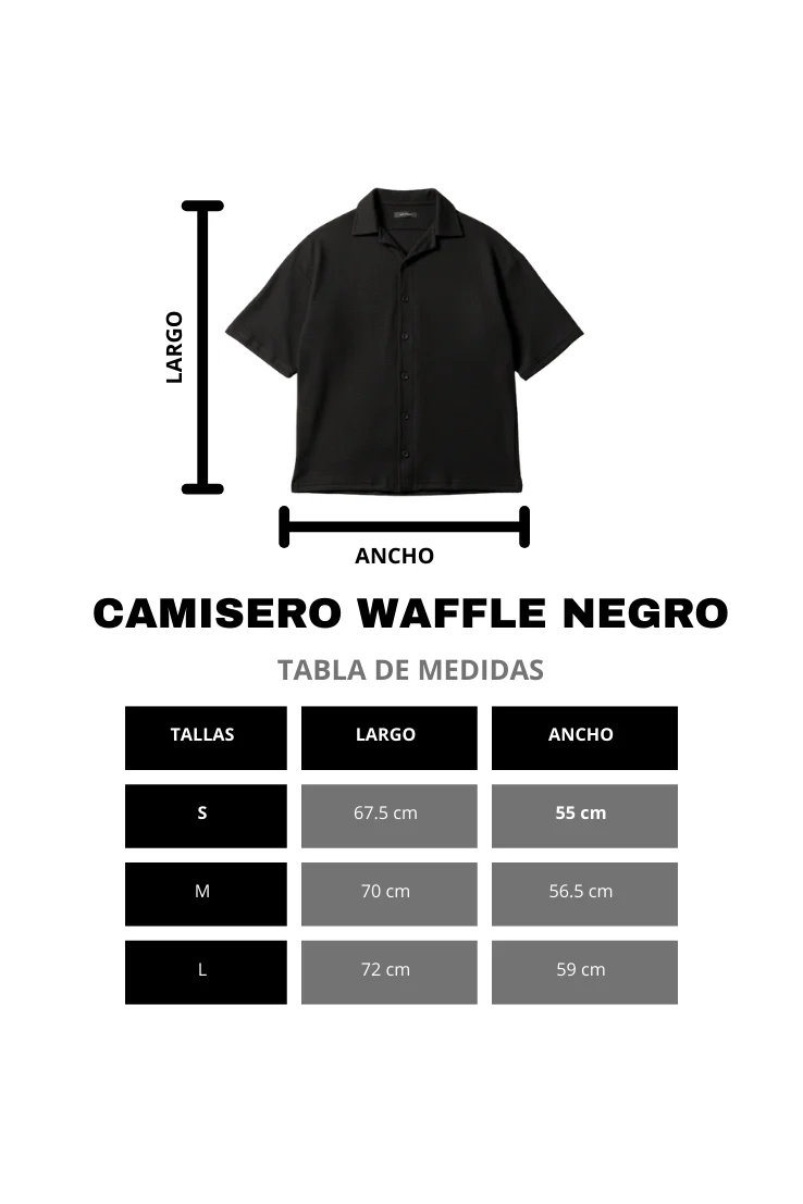 CAMISA WAFFLE NEGRO - Image 6