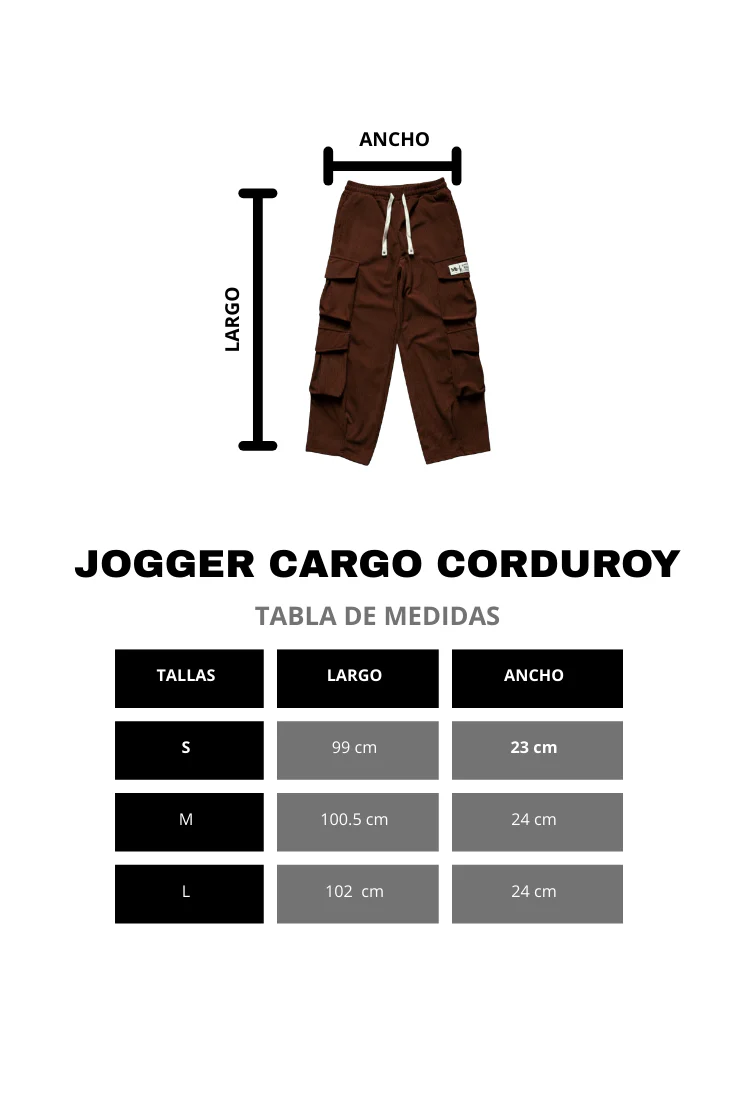 JOGGER CARGO CORDUROY MARRÓN - Image 6