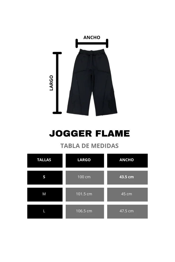 JOGGER FLAME NEGRO - Image 6