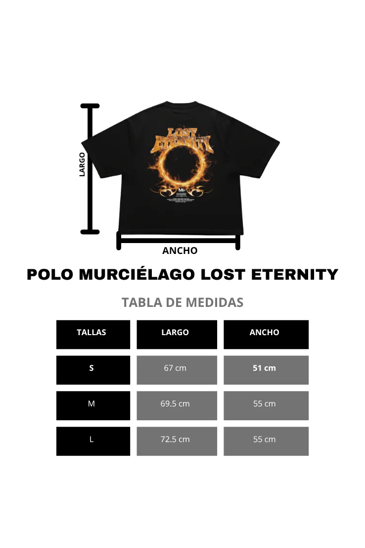 POLO MURCIÉLAGO LOST ETERNITY NEGRO - Image 7