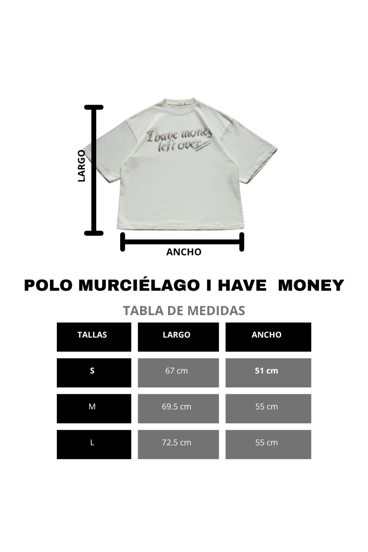 POLO MURCIÉLAGO I HAVE MONEY PERLA - Image 7