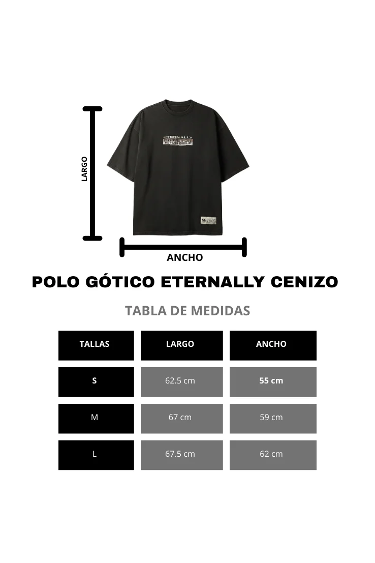 POLO GÓTICO ETERNALLY CENIZO - Image 5