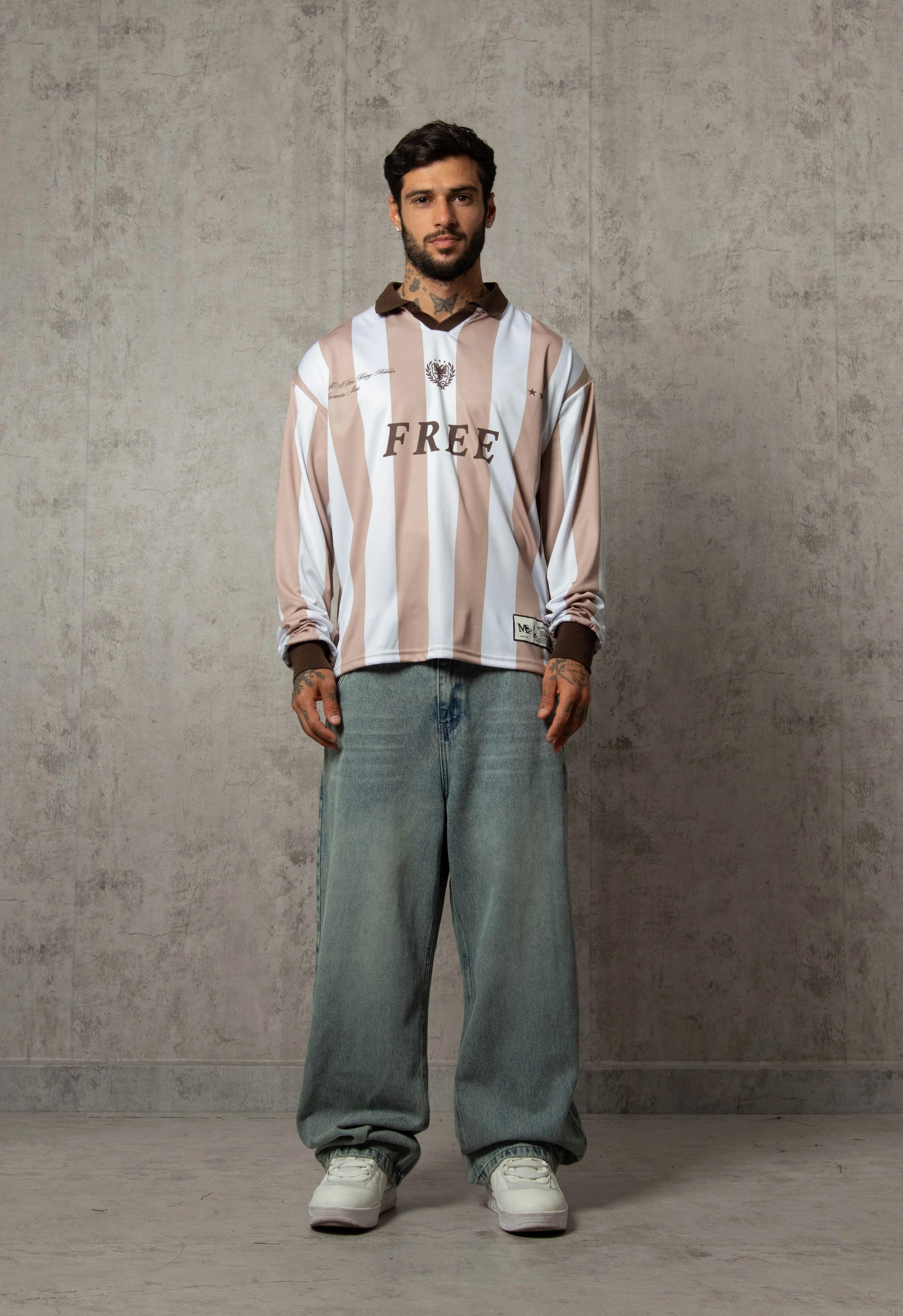 POLO MANGA LARGA OLD SCHOOL BEIGE - Image 3