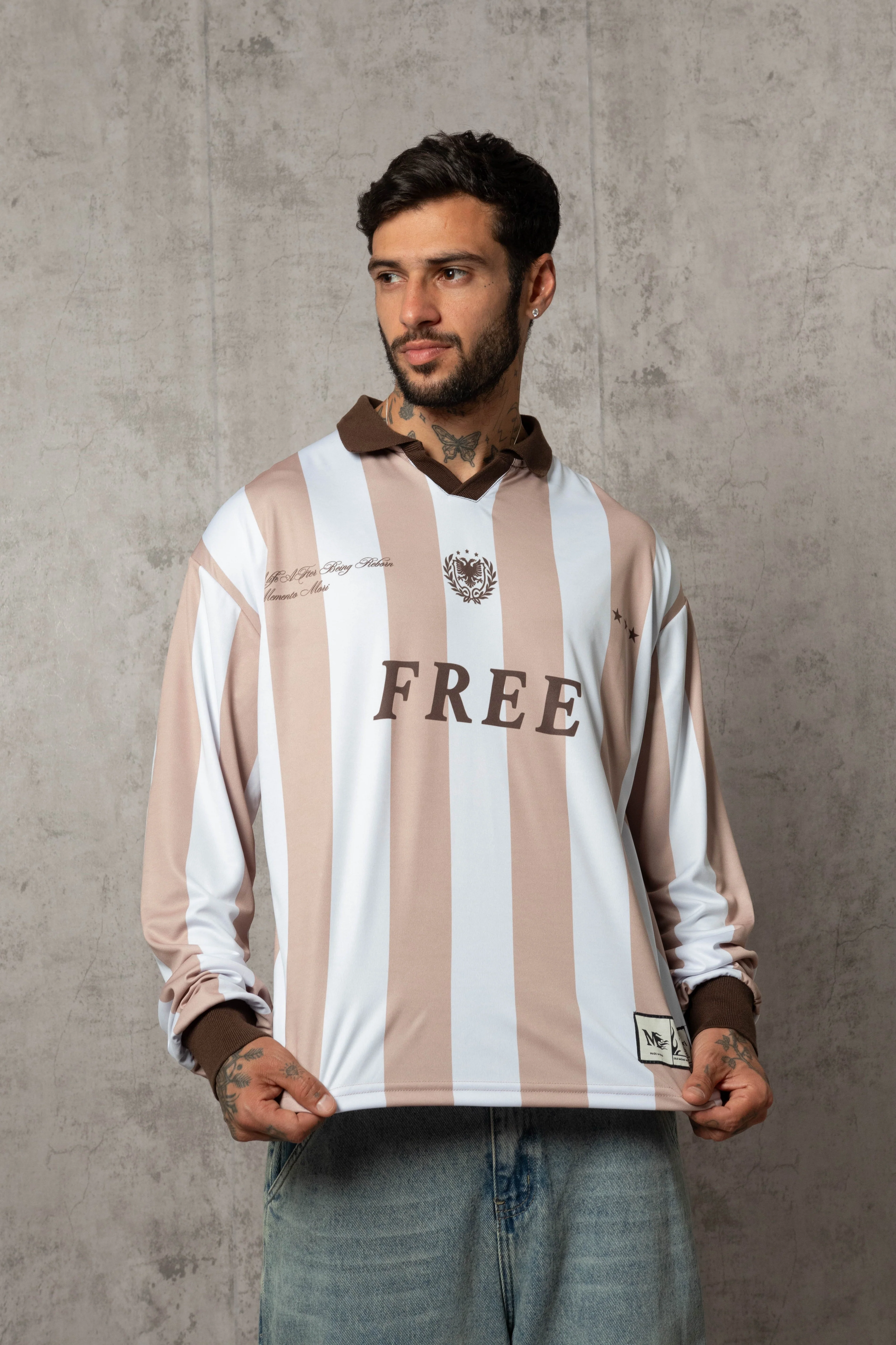 POLO MANGA LARGA OLD SCHOOL BEIGE - Image 5