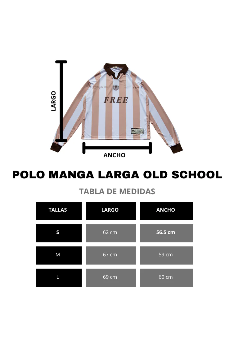 POLO MANGA LARGA OLD SCHOOL BEIGE - Image 6
