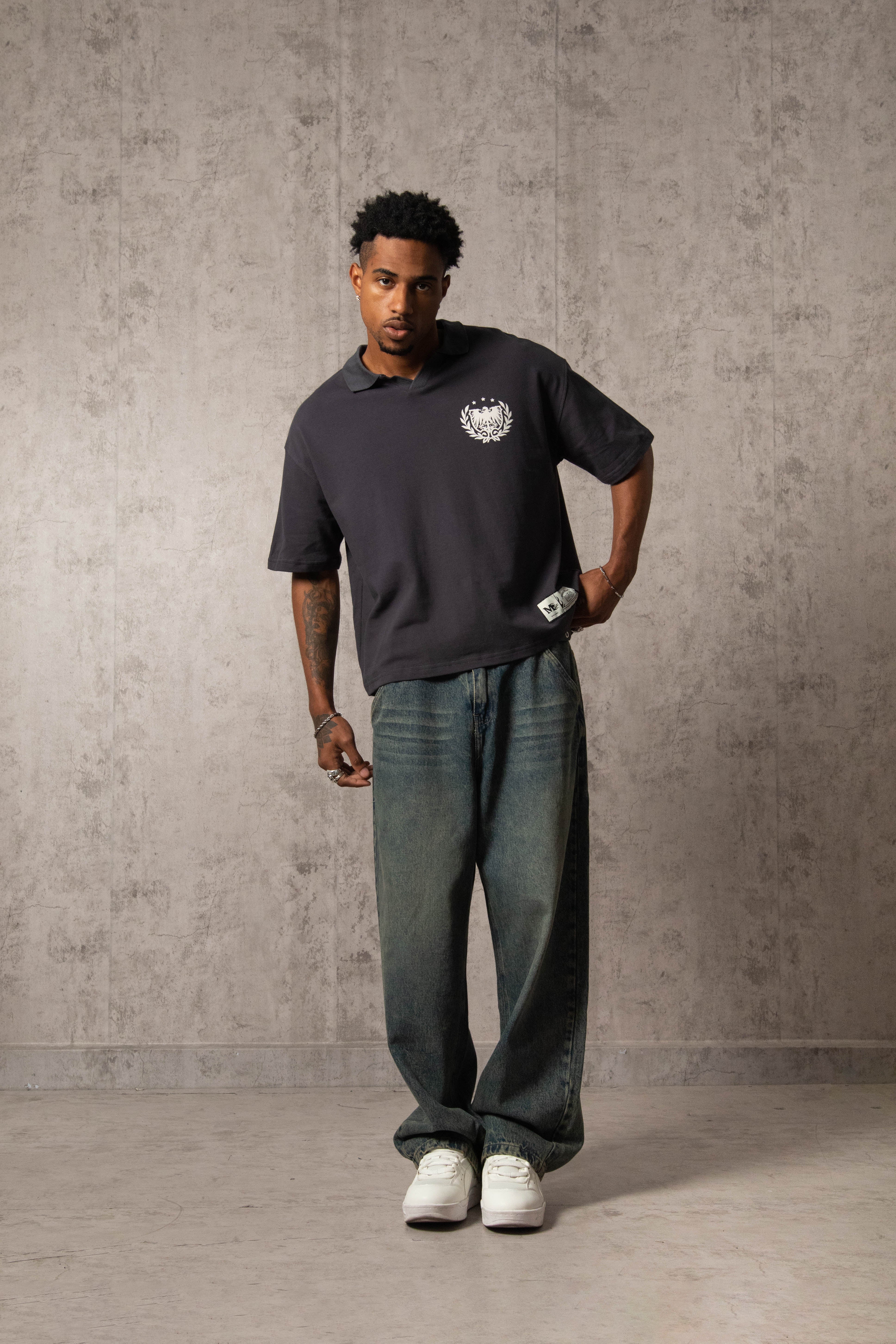 POLO PIQUÉ MEMENTO MORI PLOMO - Image 4