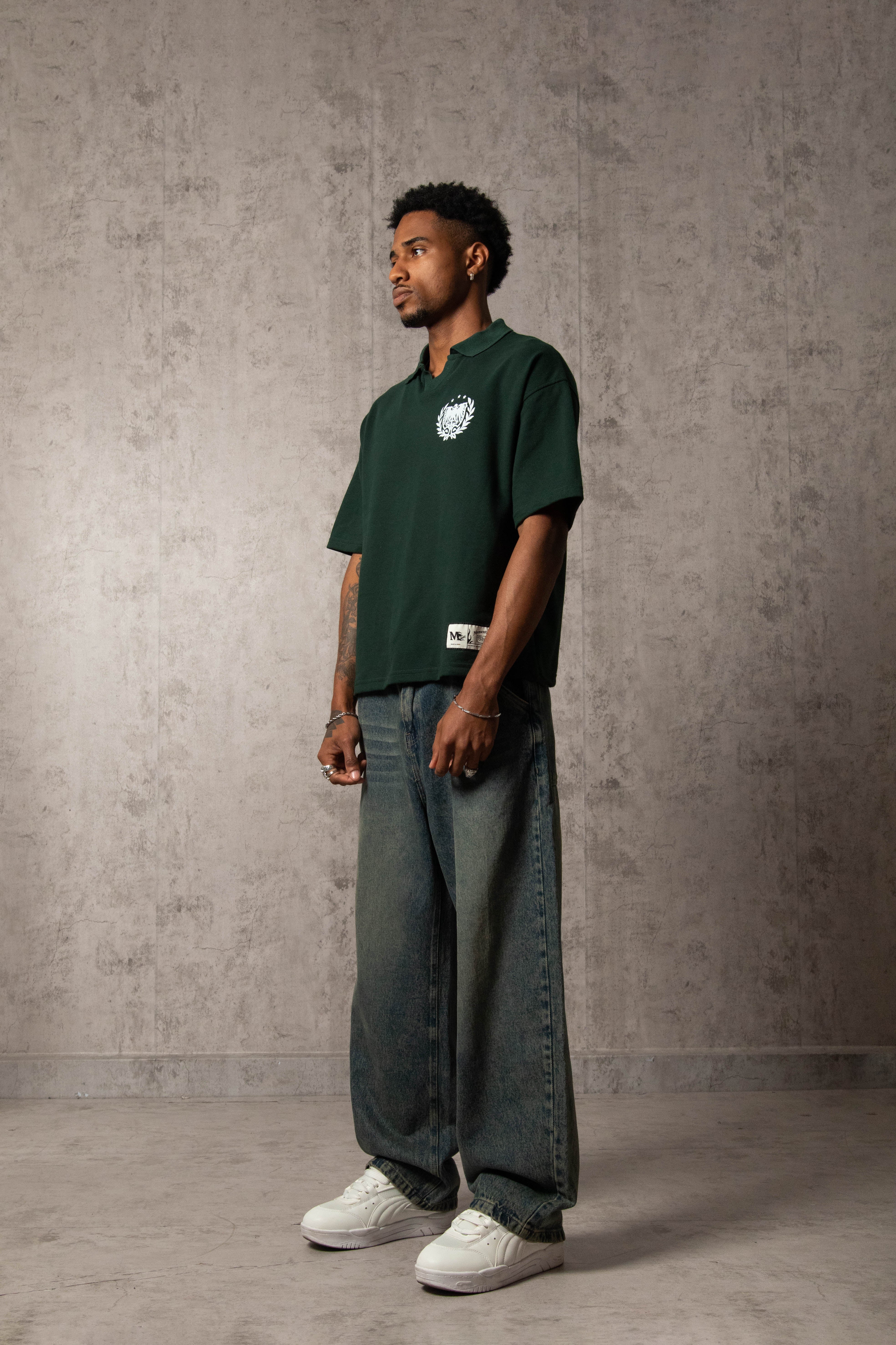 POLO PIQUÉ MEMENTO MORI VERDE HUMO - Image 3