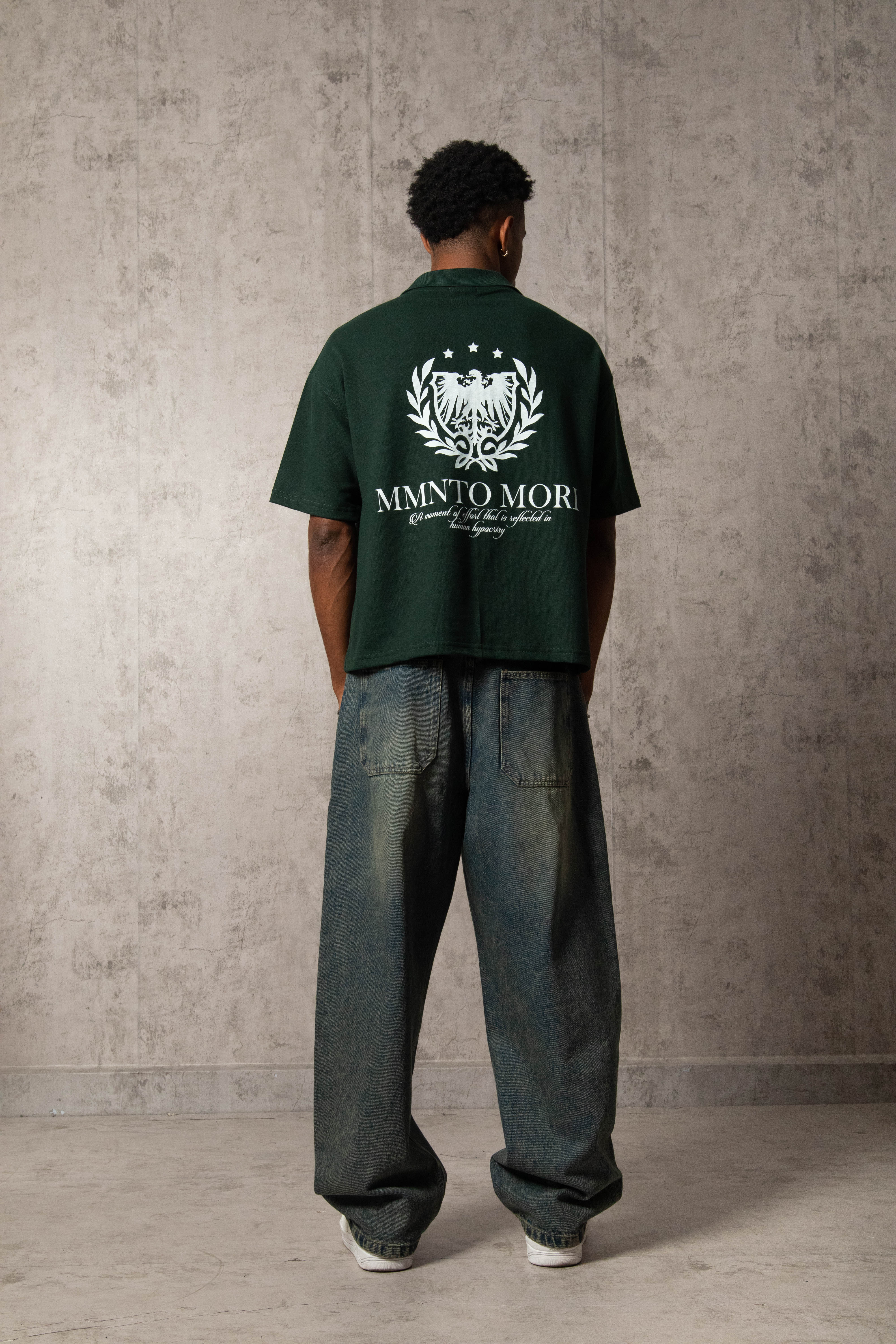 POLO PIQUÉ MEMENTO MORI VERDE HUMO - Image 4